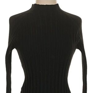 MNG FITTED SWEATER WITH PERKINS NECK